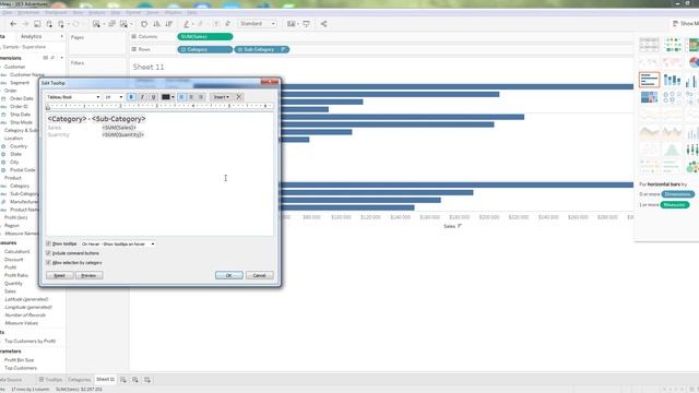 Работа в Tableau #6. Подсказываем правильно или как использовать tooltips в Tableau (1) смотреть онлайн