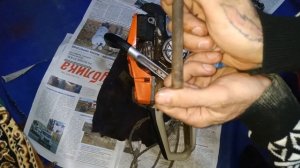 КАК ОТКРУТИТЬ СЦЕПЛЕНИЕ ЗВЕЗДОЧКУ НА БЕНЗОПИЛЕ