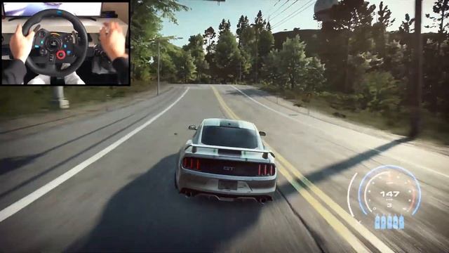 NFS HEAT FORD MUSTANG GT RTR - Logitech g29 gameplay смотреть онлайн
