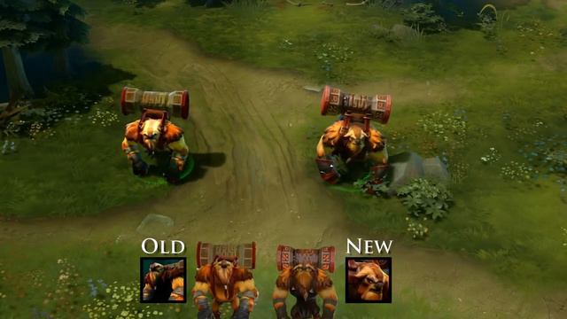 World of Dota 2 NEW New Earthshaker Skin and Effects Side by side comparison смотреть онлайн