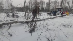 Наш МТЗ-82 получил захват для леса. Ремонт передней стрелы - большая земля.