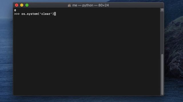Clear the Python Terminal - How to clear the terminal/Python Interpreter Console in python on a mac смотреть онлайн
