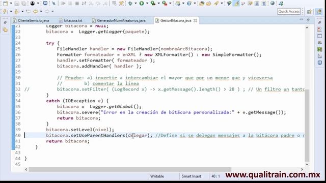 tutorial java.util.logging 2018: 4. Configuraciones avanzadas de bitácora paso a paso смотреть онлайн