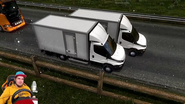 ДОРОГА ДУРАКОВ 3 ЧАСА ПРОСТОЯЛИ В ПРОБКЕ - ДЕРЖИМ ОБОЧИНУ в ETS 2 MP - Euro Truck Simulator 2 + РУЛ смотреть онлайн