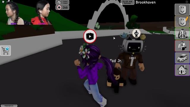 Our first time playing Brookhaven | Roblox смотреть онлайн