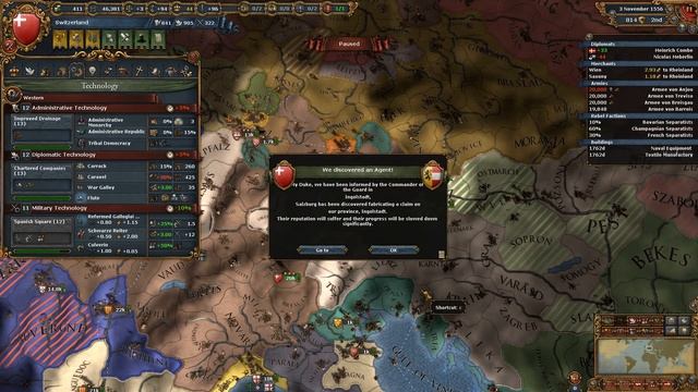 Let's Play Europa Universalis IV Switzerlake with the Cossacks 34 смотреть онлайн