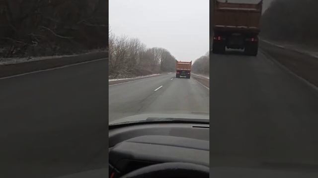 перегон нашего маза на ремонт из Воронежа в Оскол. смотреть онлайн