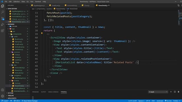 #12 - Navigaiton Part 2 - React Native News App смотреть онлайн