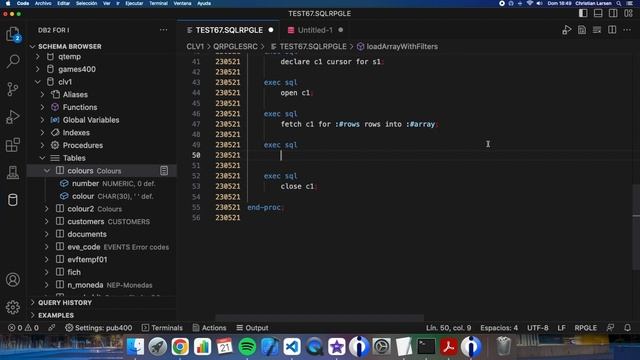 Coding in RPG (IBM i/AS400). Using a varying dimension array as a subprocedure parameter. смотреть онлайн