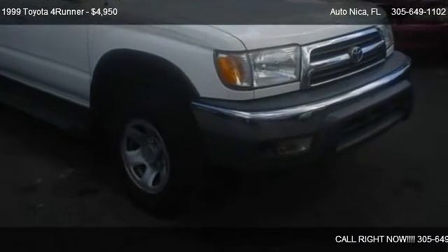 1999 Toyota 4Runner SR5 2WD - for sale in Miami, FL 33135 смотреть онлайн