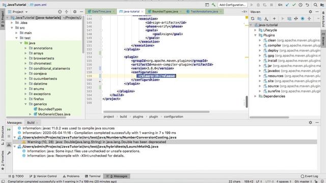 maven compiler plugin | source, target, release tags смотреть онлайн