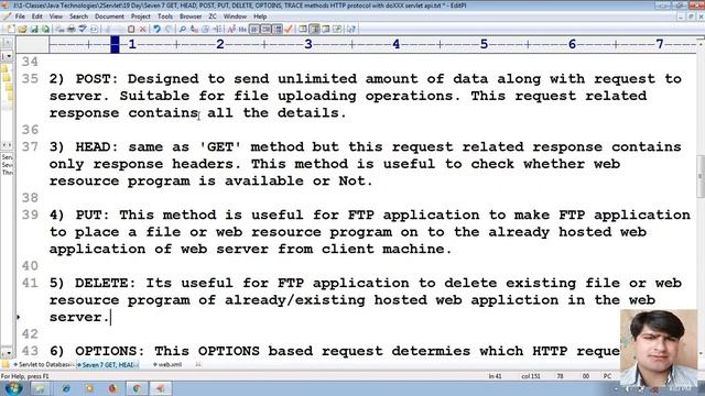 84 Seven doXxx(-,-) Methods of HttpServlet | Adv Java Servlet programming Tutorial смотреть онлайн