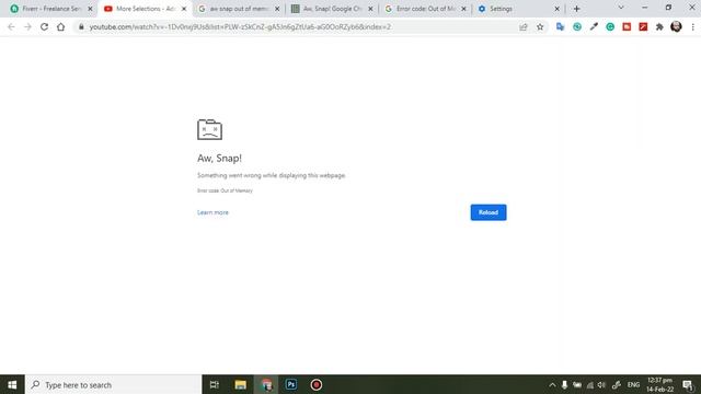 Aw, Snap! Error Code: Out Of Memory in Chrome Browser || FIX 100% Working!! смотреть онлайн
