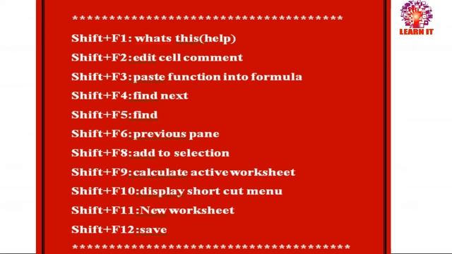 List of excel shortcut keys/all shortcut keys of excel/top excel shortcut keys смотреть онлайн