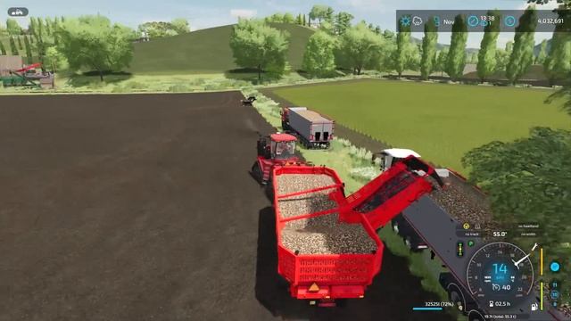 From Field to Factory: Sugar Beet Harvesting and Cutting | Italian Farm | FS 22 | Timelapse #80 смотреть онлайн