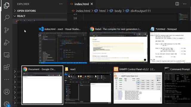 React.js setup for WebApp prototype ( not production ) with CDN смотреть онлайн