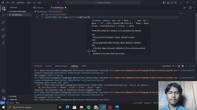 PYTHON FUNCTION | E1E122082_ABDUL FATH RAMADHAN P | PEMOGRAMAN BERORIENTASI OBJEK смотреть онлайн
