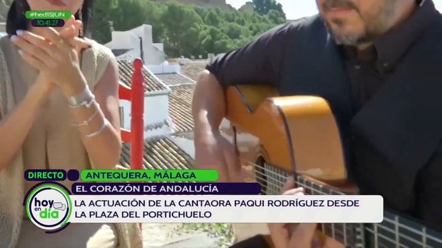 Alegrías Mirabrás Paqui La Morena y Pablo Mora directo Canal Sur Hoy en día flamenco Antequera смотреть онлайн
