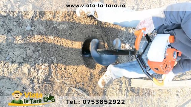 Motoburghiu, foreza cu reductor, pentru gauri in pamant CAMPION 6 Cp, 2700-3000 rpm смотреть онлайн