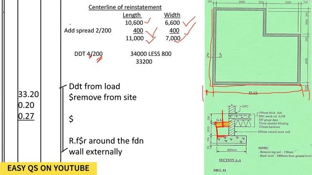 TAKING OFF BACK-FILLING OF TOP SOIL/CENTRE-LINE OF REINSTATEMENT/QUANTITY SURVEYING TUTORIALS смотреть онлайн