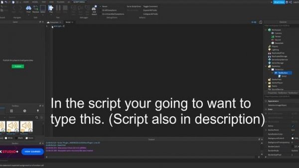 How to Make a Gui Button that Outputs a Sound | Roblox Studio