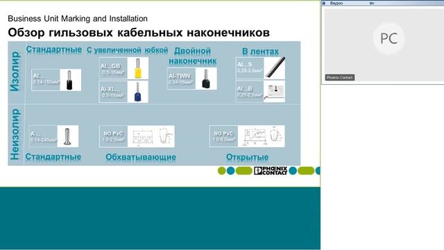 Кабельные наконечики Феникс Контакт смотреть онлайн