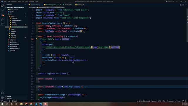 React Data Table Tutorial - 18 - Remote Pagination Part 3 смотреть онлайн