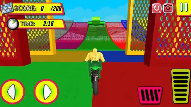 kids games - Superhero Tricky bike race (kids games) - kids games Games Online смотреть онлайн