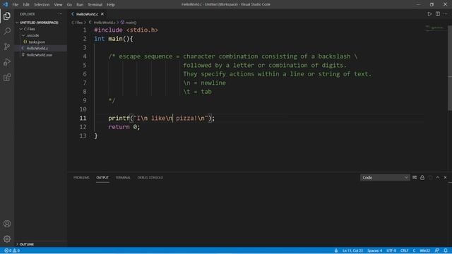 C comments & escape sequences ? смотреть онлайн
