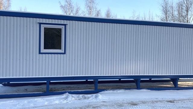 Блок-контейнер  на полозьях для краснего севера 12м