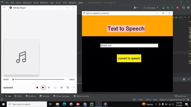 Ai text to speech conversion app with python || Tkinter || chatgpt смотреть онлайн