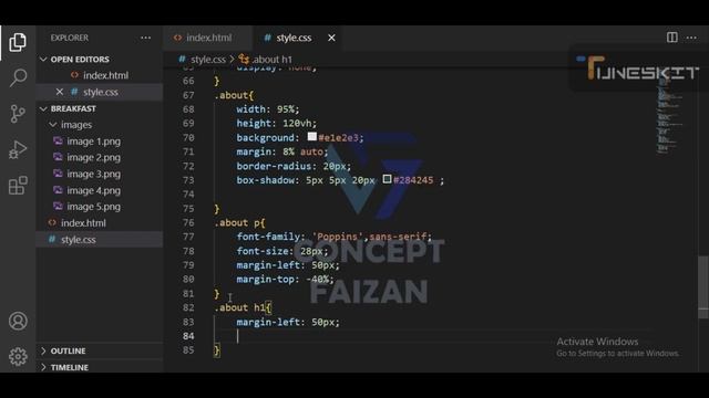 How To Create a Landing page of Food Website Design | Using HTML, CSS | Javascript смотреть онлайн