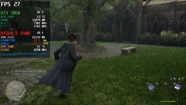 Ryzen 5 5500 + RTX 3060|Benchmark |Hogwarts Legacy|1920x1080|2560x1440