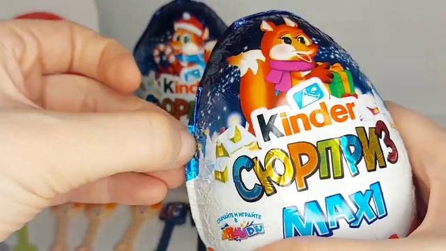 Новые Новогодние Киндер Макси!Скрепыши 3! #новыйгод микс тойс распаковка смотреть онлайн