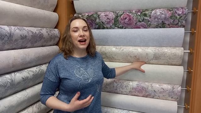 Обои Палитра 71674-65PL и 71698-26PC. Обзор коллекций Colette и Bella Natura. смотреть онлайн