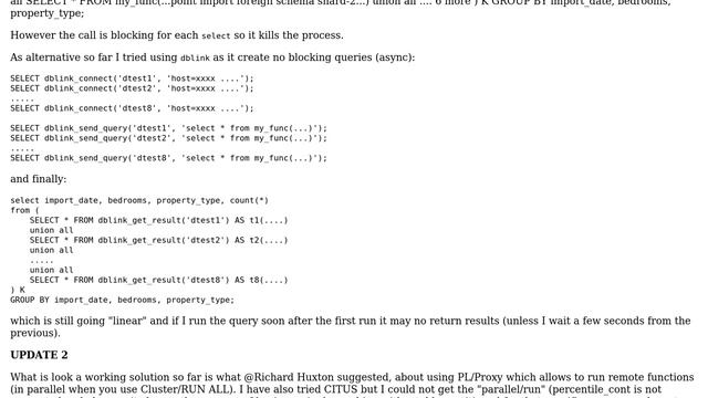 Databases: How to parallelise remote queries in Postgres? смотреть онлайн