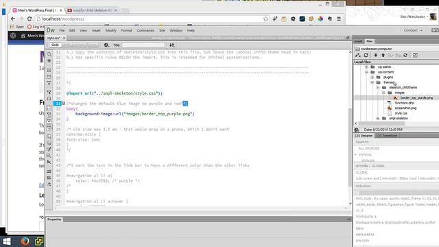 Changing the CSS in your WordPress Child Theme смотреть онлайн