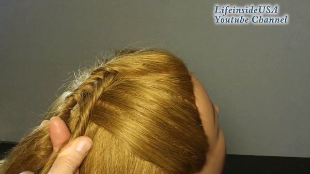 Простая и красивая прическа на длинные волосы к школе / Pretty updo hairstyles for long hair смотреть онлайн