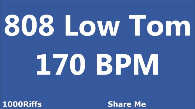 808 Low Tom Metronome : 170 BPM смотреть онлайн