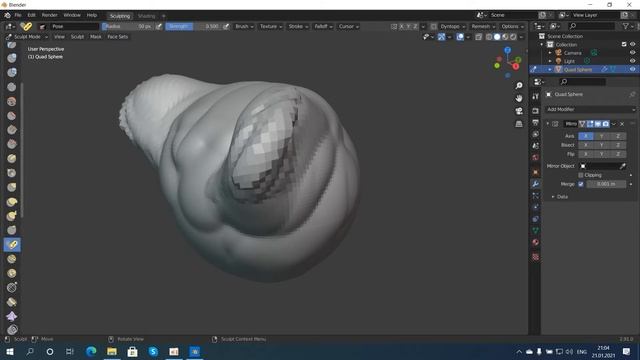 Sculpting в blender смотреть онлайн