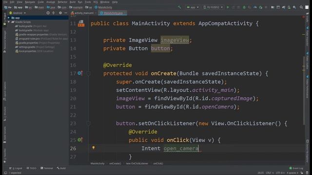 Open Camera In Android Studio | Capture Image | Java смотреть онлайн
