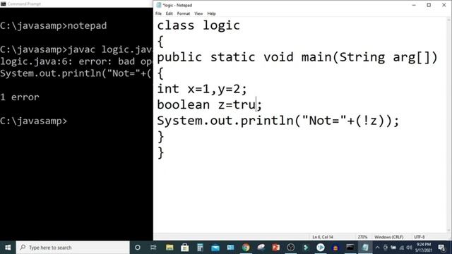Logical operators in Java | Tamil | Tamil programmer смотреть онлайн