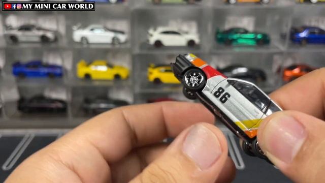 『MY MINI CAR WORLD』UNBOXING DCT 1/64 TOYOTA COROLLA LEVIN 1983 смотреть онлайн