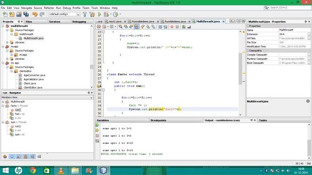 Java tutorial Easy example - How to create Multi Threaded or Multithread programme in Java смотреть онлайн