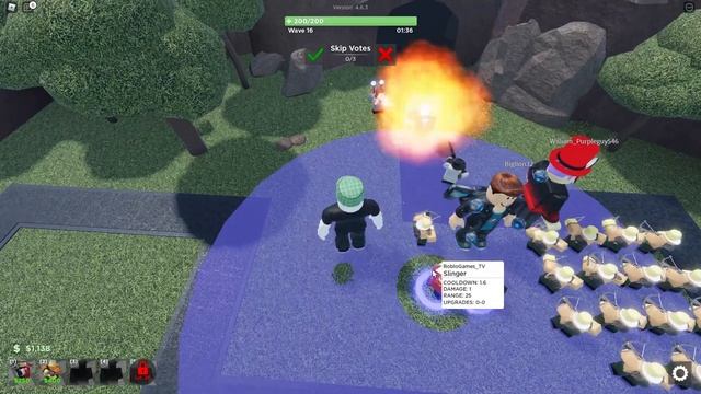 ПЕРВЫЙ БОЙ в Roblox Tower Blitz быстрые башни смотреть онлайн
