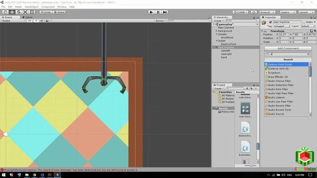 cute Fruits[ unity 2d game tutorial] making the claw machine смотреть онлайн