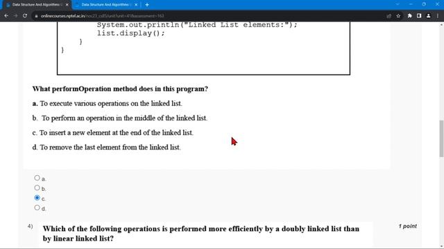 NPTEL Data Structure And Algorithms Using Java WEEK4 Quiz Assignment Solutions? | July 2023 смотреть онлайн