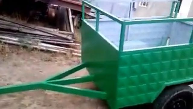 САМОДЕЛЬНЫЙ ЛЕГКОВОЙ ПРИЦЕП [ПОСЛЕ ПОКРАСКИ] смотреть онлайн