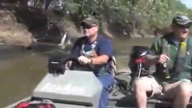 Какая замечательная прогулка по реке.Ловля рыбы без удочки смотреть онлайн