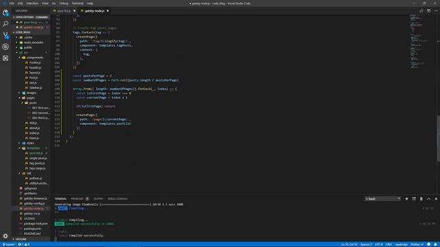 Create a GatsbyJS Blog #14 - Pagination смотреть онлайн